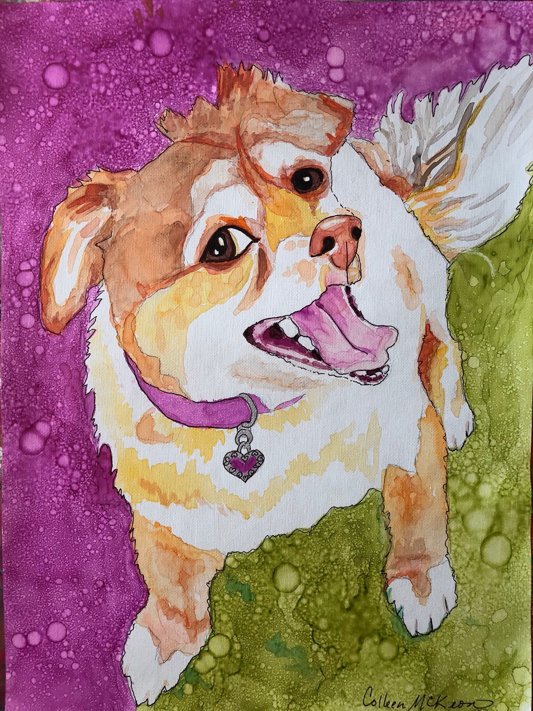 Custom watercolor pet portrait pet painting Etsy