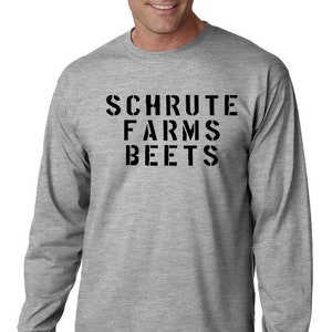 Schrute Farm Beets Long Sleeve Tshirt - The Office Inspired