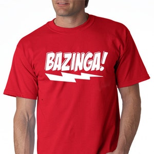 Bazinga T-shirt From the Most Popular TV Show Big Bang Theory - Etsy