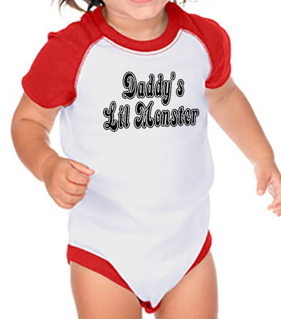 Daddys lil monster shirt child Clearance