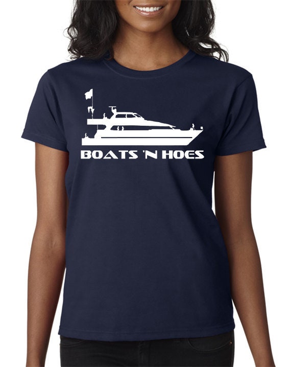 BOATS AND HOES MENS T SHIRT WILL SLOGAN STEP BROTHERS HUMOUR TOP