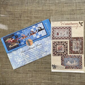 UNCUT Santas Midnight Runner Quilt Or Winterberry Lane Singles Borders #WH-158 for Wall Hangings Applique Christmas PATTERNS