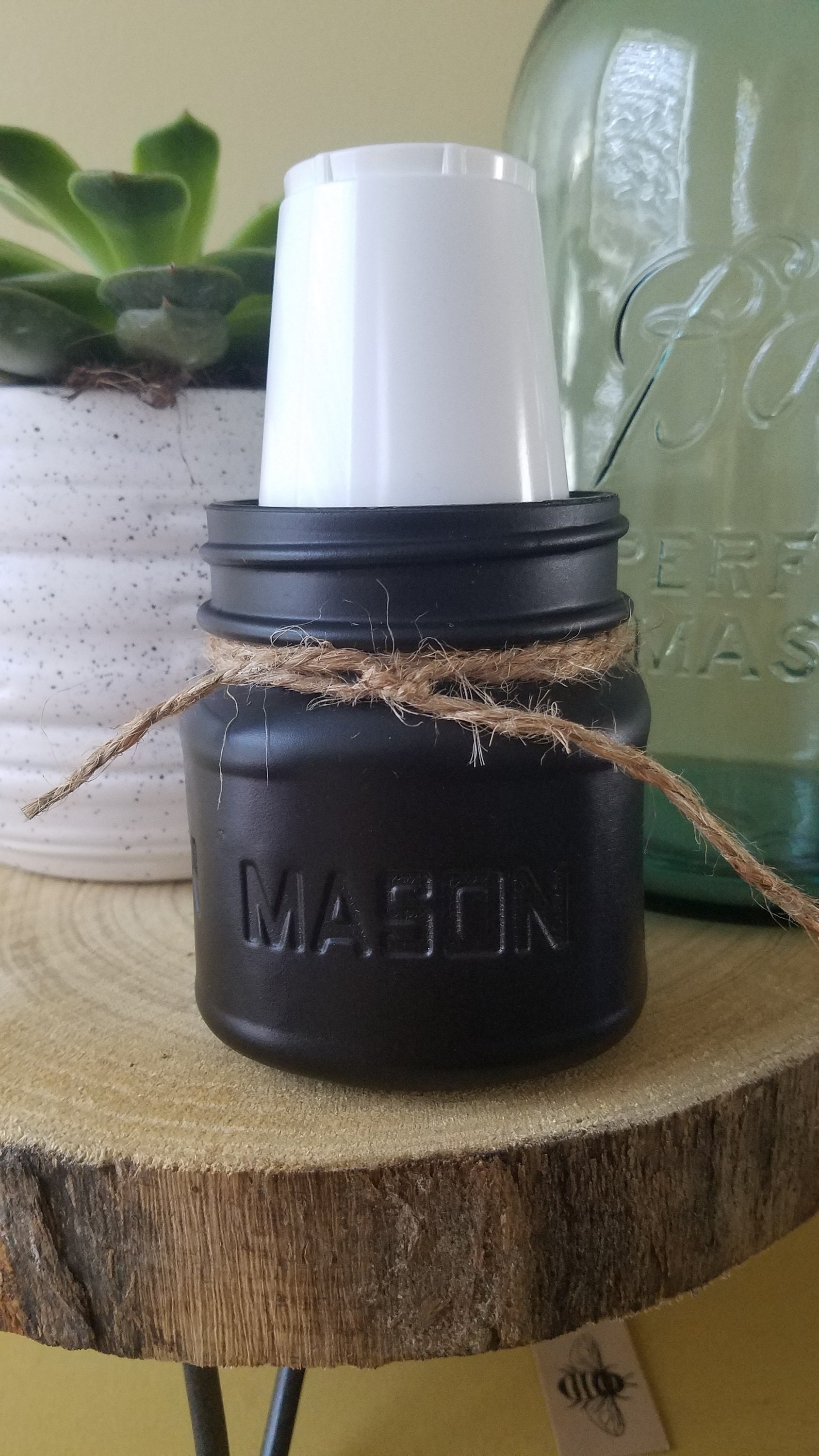 Mason Jar Cup Holder 1/2 Pint Cup Holder 3 Oz Cups Jingle Etsy