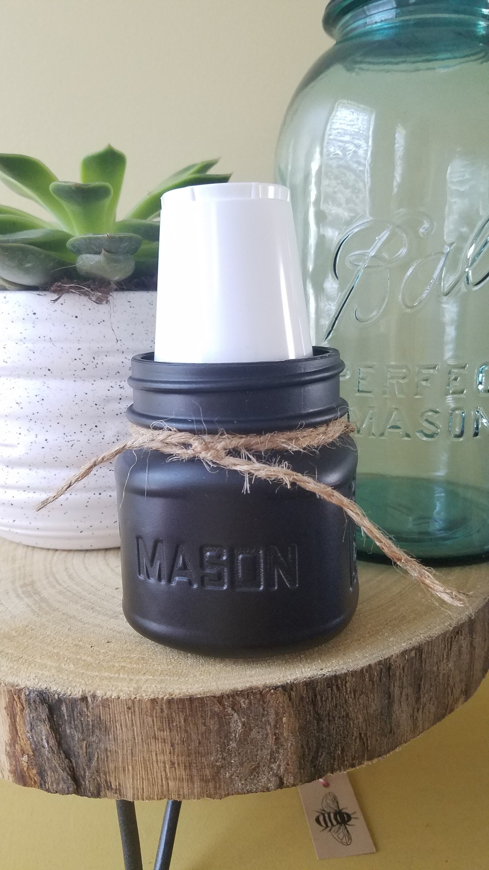 Mason Jar Dixie Cup Holder 1/2 Pint Cup Holder 3 Oz Cups Etsy