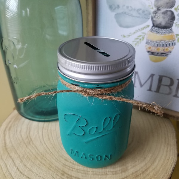 Mason Jar Bank Etsy