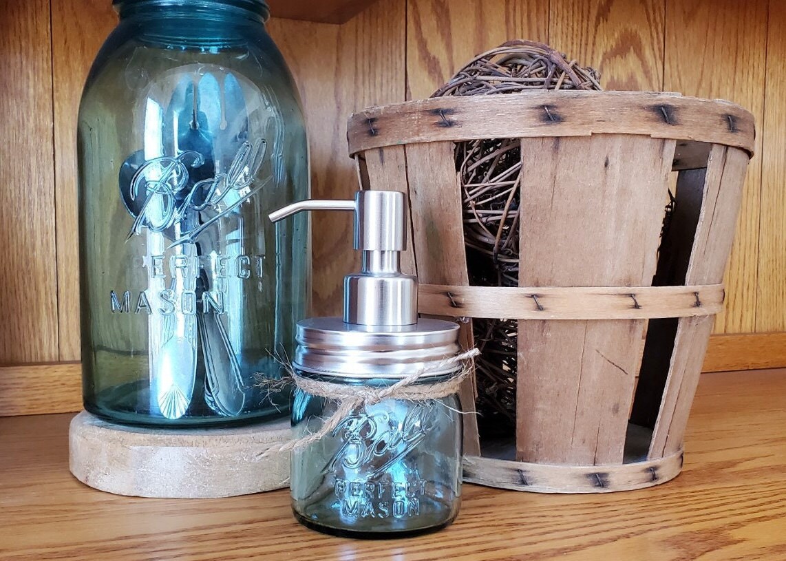 Metall Mason Jar Seife Spender Deckel Pumpe Dispenser Anti-leck