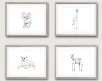 Baby Animal Sketch Etsy Baby Animal Sketch Etsy