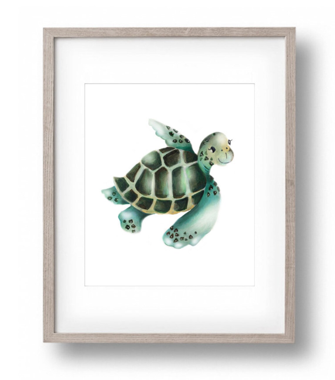 Sea Turtle Nursery Print Baby Turtle Wall Decor Ocean Baby Etsy