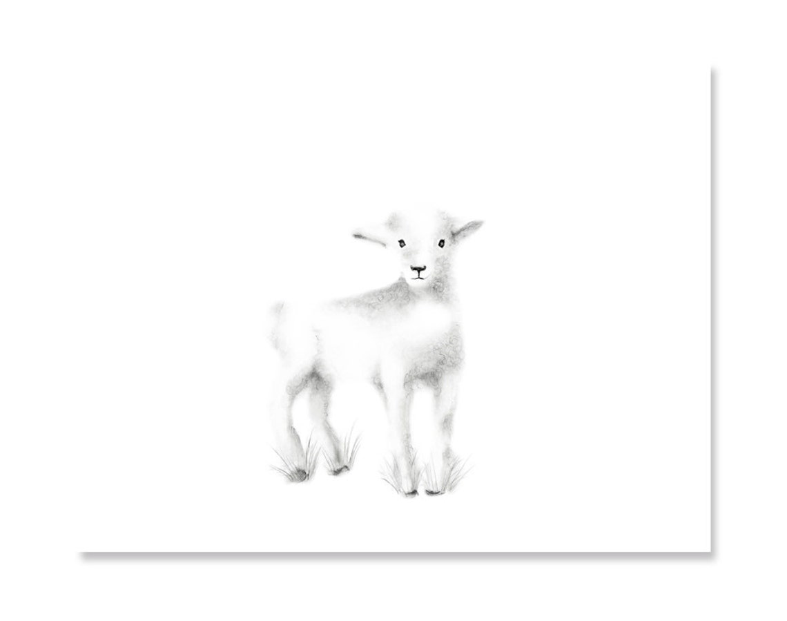 Nursery Animal Art Gender Neutral Baby Art Set of 4 Prints Etsy