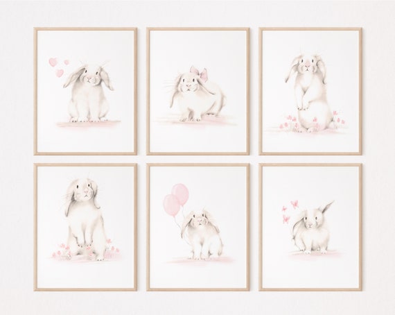 Teddy Bears Nursery Art Print in Sweet Blush - Set of 2 – Studio Q - Art by  Nicky Quartermaine Scott