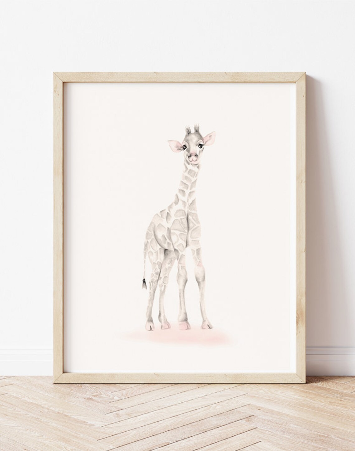 Giraffe Baby Wall Decor Safari Prints for Baby Girl Giraffe Etsy
