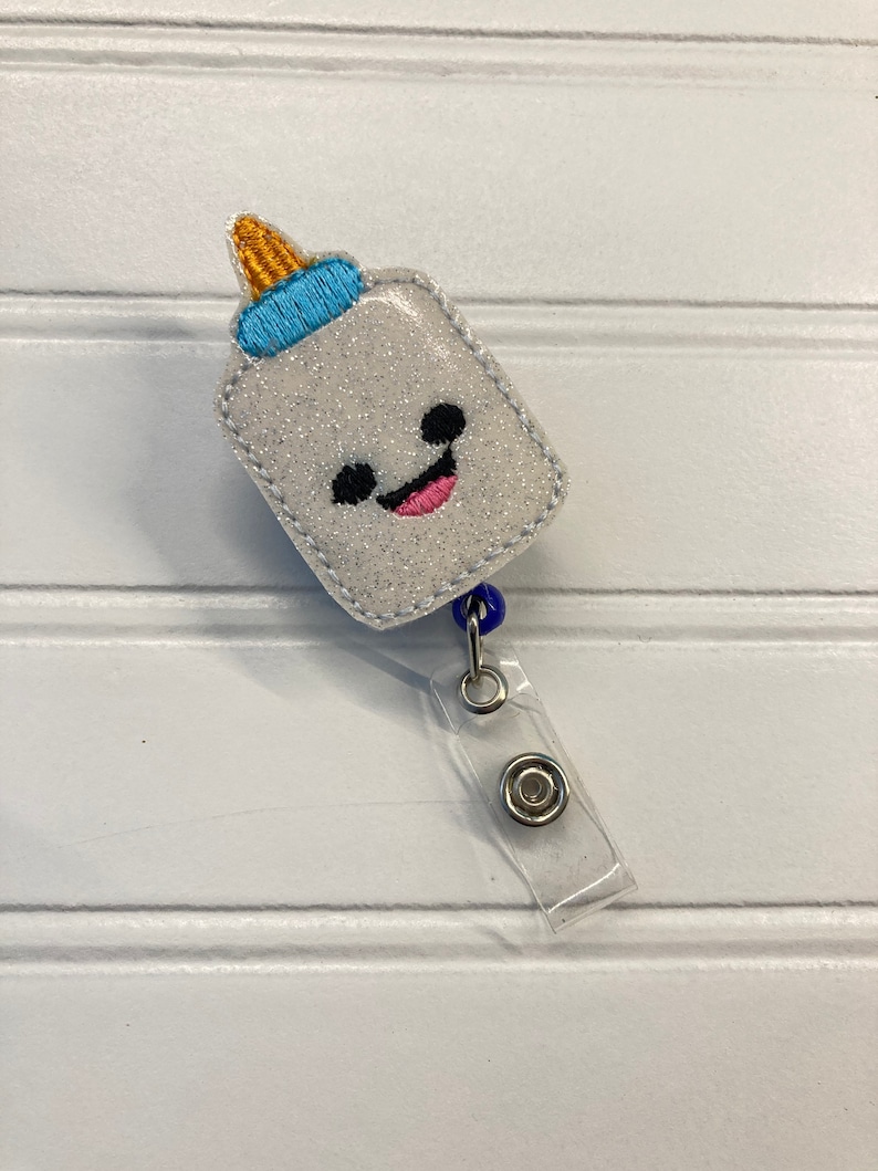 Badge holder nurse gift healthcare fish Badge reel Feltie crayons,teacher badge reel badge clip