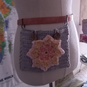Borsa 7,0 x 5,0 pollici - grigio salmone