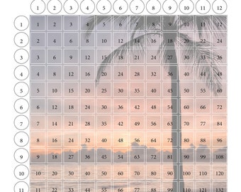 rainbow unicorn multiplication table for kids fun math etsy