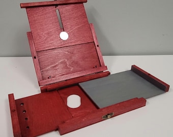 DESIGN UPGRADE - Compact Handmade Pochade Box for Plein Air Painting - "The Ranger"  -  Made in USA