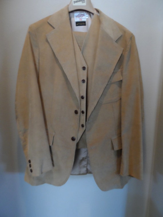 vintage Men's LEVI'S PANATELLA 3-Piece Corduroy Su