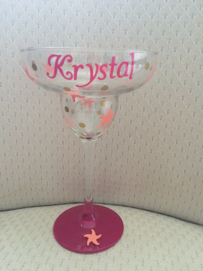 Margarita Glass Personalized Custom Margarita Girlfriend Etsy