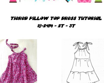 Pillowcase Dress Pdf Pattern Digital Downloadtoddler Dress Etsy