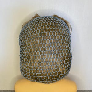 Filet à Cheveux Snood Pinup Rétro Crochet Bleu Marine - Style Années 40/50 - Neuf