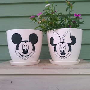 Mickey and Minnie Best Day Every Planter Pots