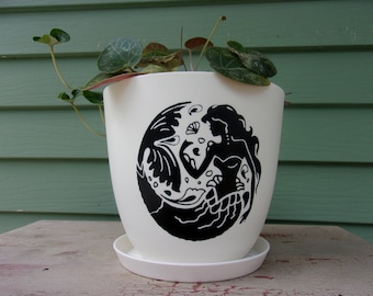 Mermaid Medallion Planter