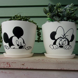 Mickey and Minnie Duo Planter Pot
