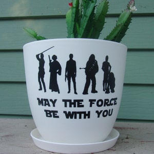 Star Wars OG May The Force Be With You Flower Pot