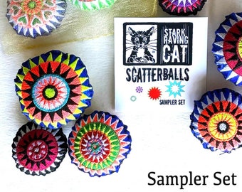 Scatterball Sampler Set - 3 sizes, for decor or cats