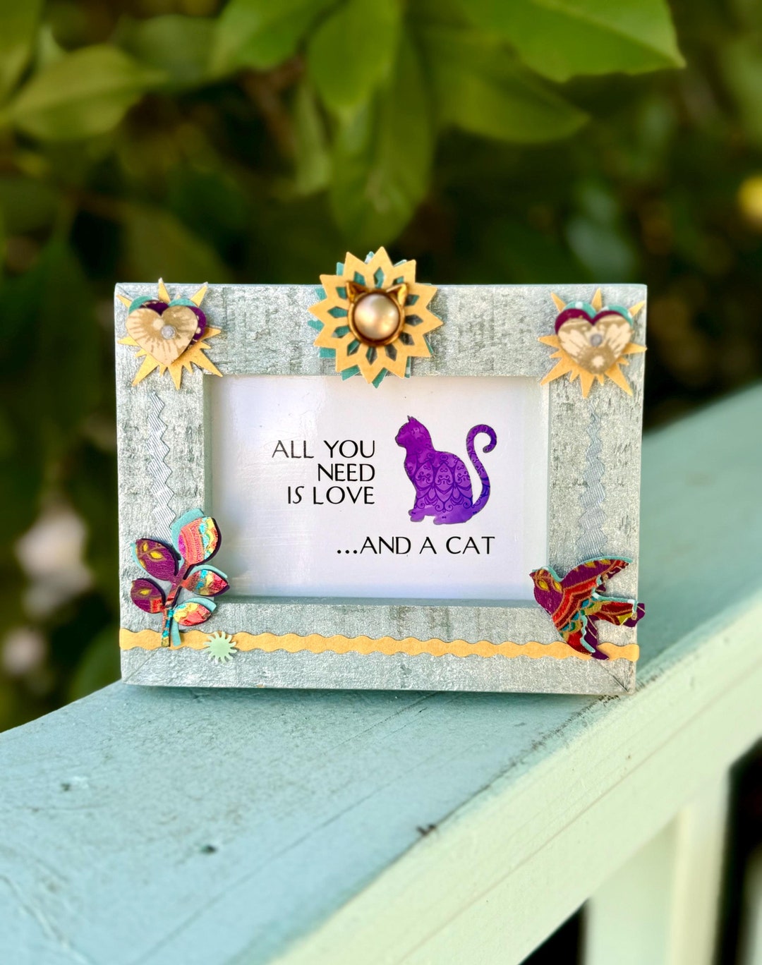 Mini Cat Picture Frame Mini Picture Frame for Cat Lovers: Handmade Home Decor - Etsy
