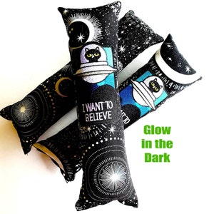 Glow in Dark Catnip Kicker, I Want to Believe Cat Toy - FREE SHIPPING