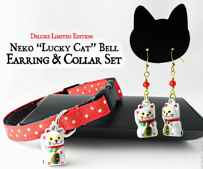 SUPVOX Fengshui Lucky Cat Bell Neko Cat Bell Pendants Japanese Cat Bell