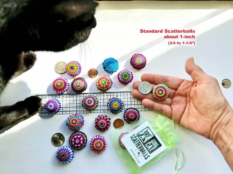 Scatterballs Bestselling Cat Toys 3 pack or 5 pack Great Gift image 4