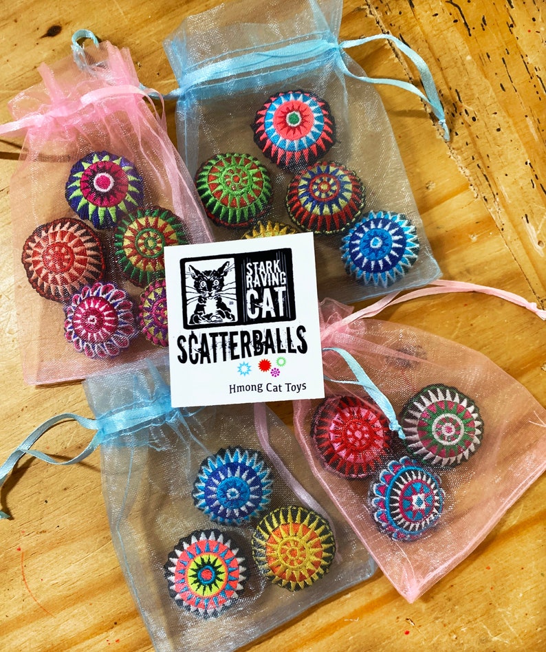 Scatterballs Bestselling Cat Toys 3 pack or 5 pack Great Gift image 2