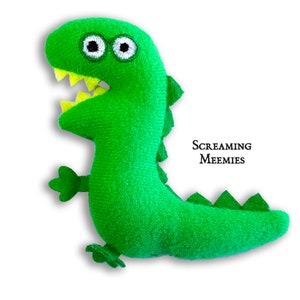Dinosaur Cat Toy: Screaming Meemies Catnip Lizard, Handmade Cat Gift
