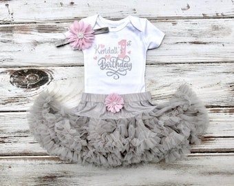 One Year Old Birthday Outfit | 1st Birthday Outfit Girl | 1st Birthday Tutu | Tutu Birthday Outfit | 1st Birthday Girl | One Year Birthday