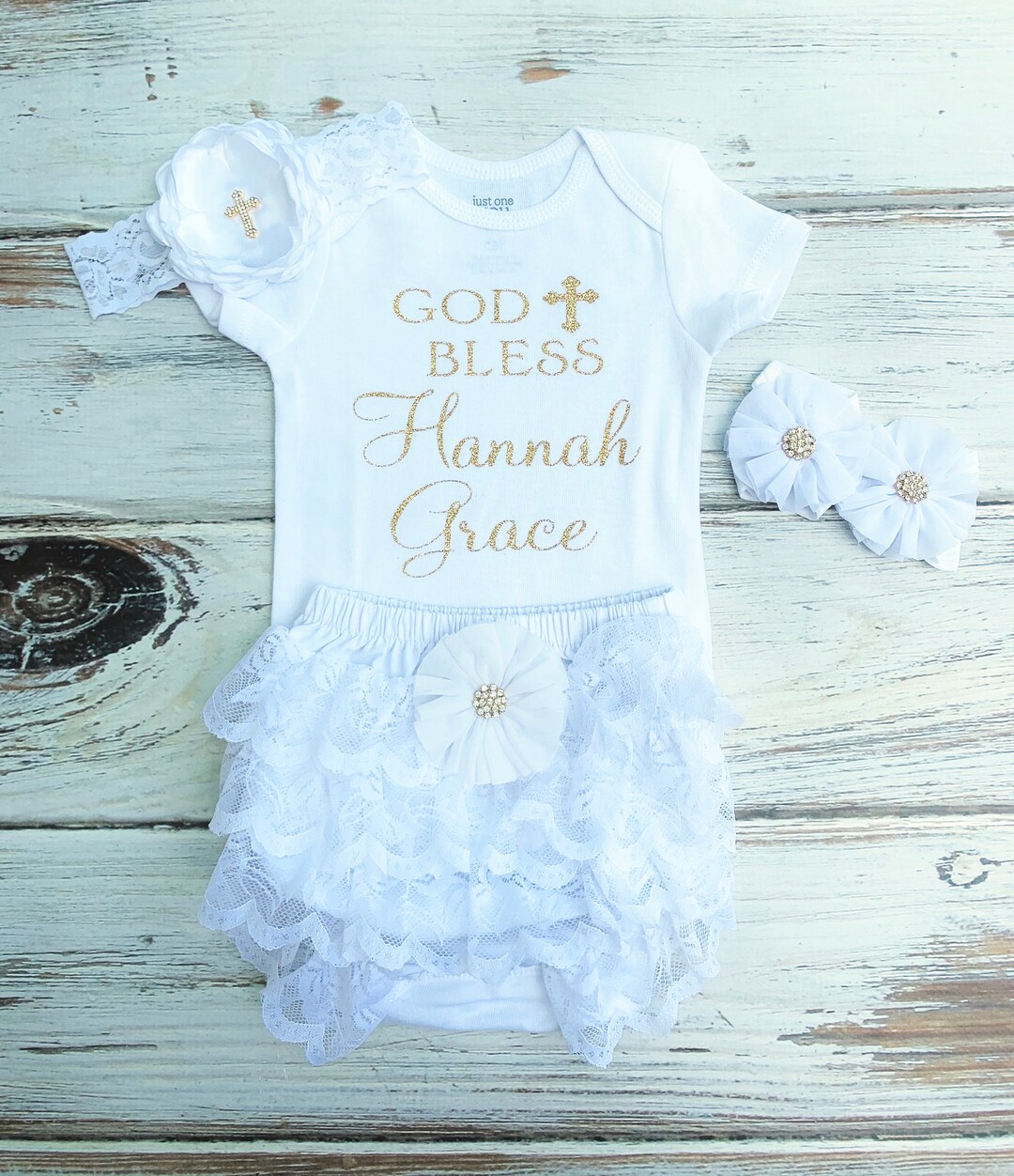 After Christening Outfit Girl After Baptism Outfit Girl White