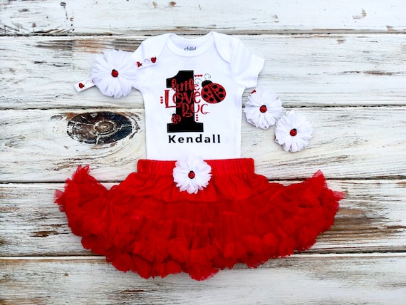 ladybug first birthday dress 1st Girl Ladybug, 1st Birthday Girl Outfit, Birthday Ladybug, 1st Birthday Outfit, One Year Old Birthday perfectly completing the look
