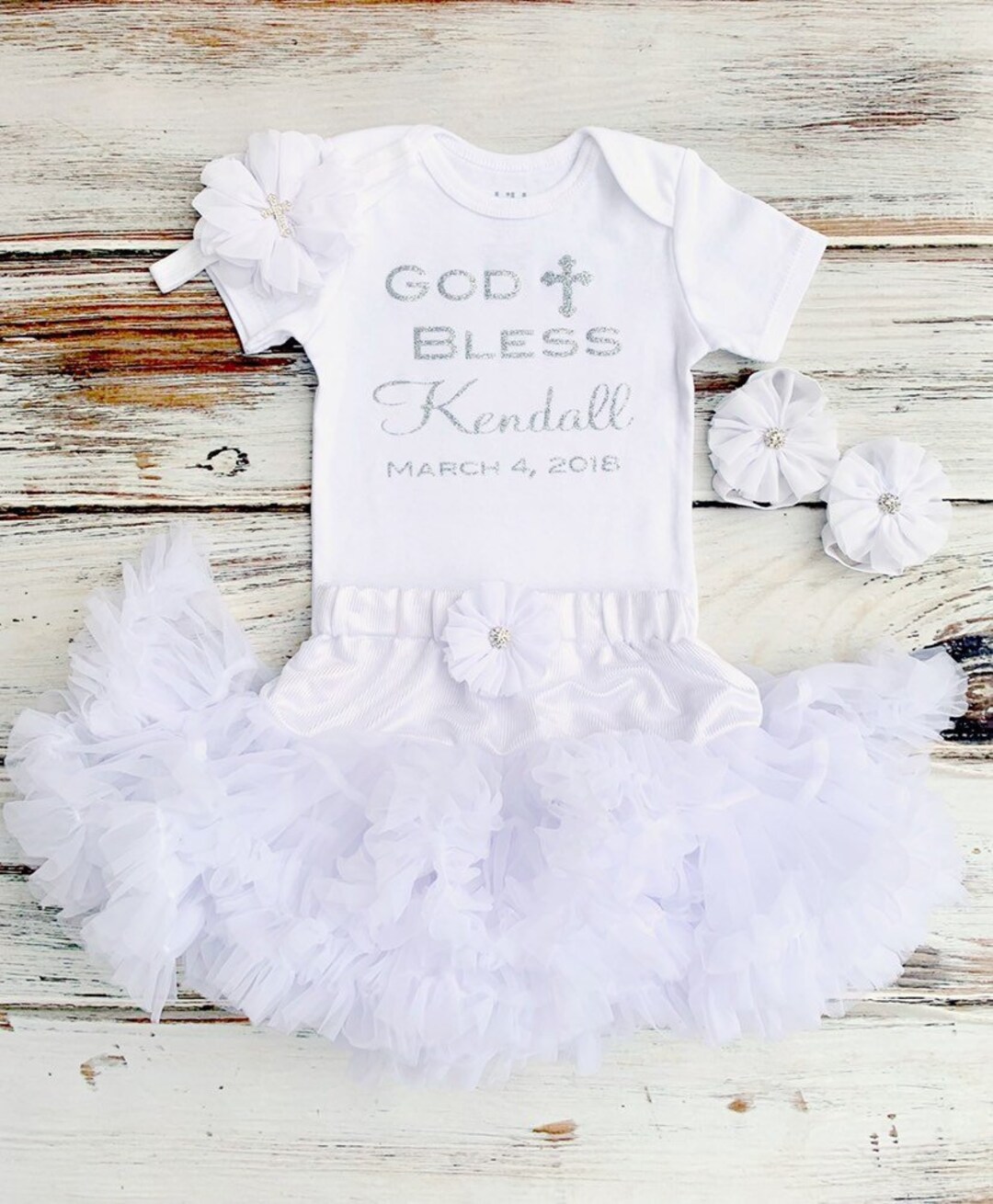 After Christening Outfit Girl After Baptism Outfit Girl White