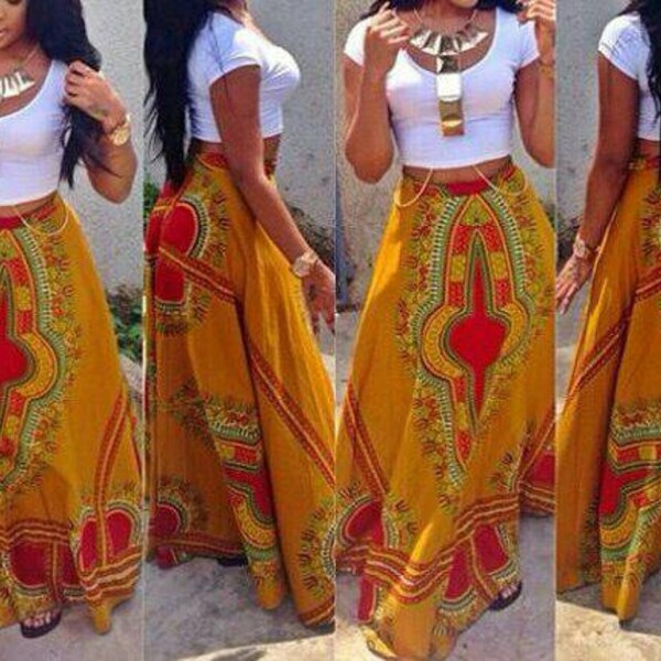 Dashiki circle maxi skirt, Angelina maxi skirt, African print maxi skirt, African Inspired Clothing, African circle skirts, African fashion