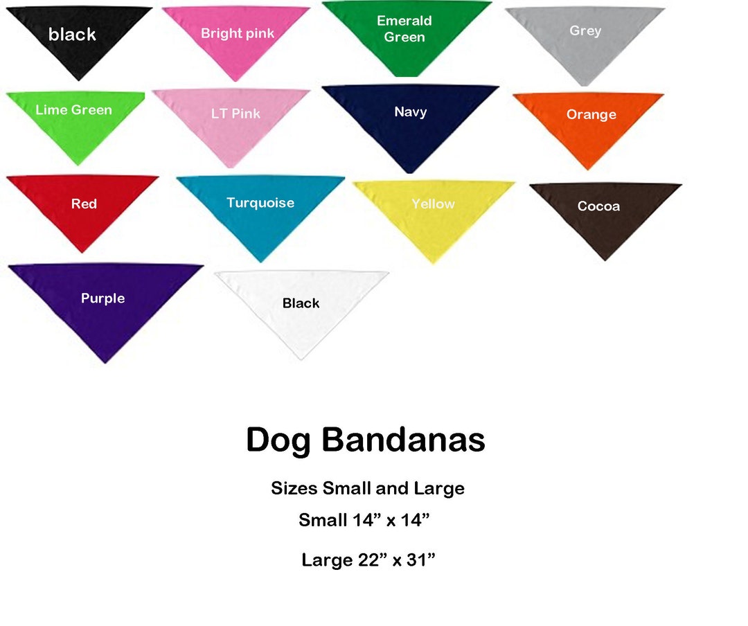 Blank Dog Bandanas Sewing Print Vinyl DIY Blank Dog Bandanas Etsy