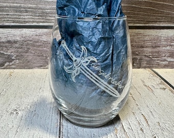 Cursebreaker Wine Glass | ACOTAR Inspired | A Court of Thorns and Roses Engraved 15 oz Glass | Bookish Fantasy Gift