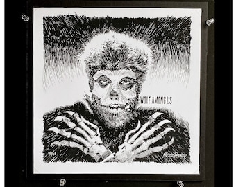 Wolf Among Us Druck: Misfits Album Cover Parodie, Buzz Parker Art