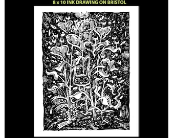 Originalzeichnung: Garten Punk von Buzz Parker