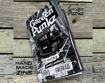 Garden Punkz Zine Issue 1 by Buzz Parker Handmade Comic Book Readers Zines