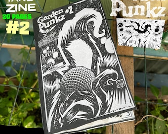 Garden Punkz Zine Issue 2: Handmade Comic Book with Sticker