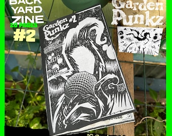Garden Punkz Heft 2: Handgemachtes Comic Buch mit Stickern
