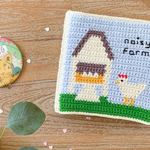 Crochet Quiet Book 'Noisy Farm' Crochet Pattern ~ Crochet Book Pattern ~ Quiet Book Patterns ~ Crochet Baby Toy ~ Quiet Books