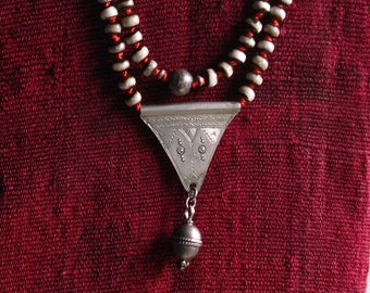 prayer Kitab charm amulet,Asilver amulet LynsUnusualBeads World on a String Algerian Berber Moroccan
