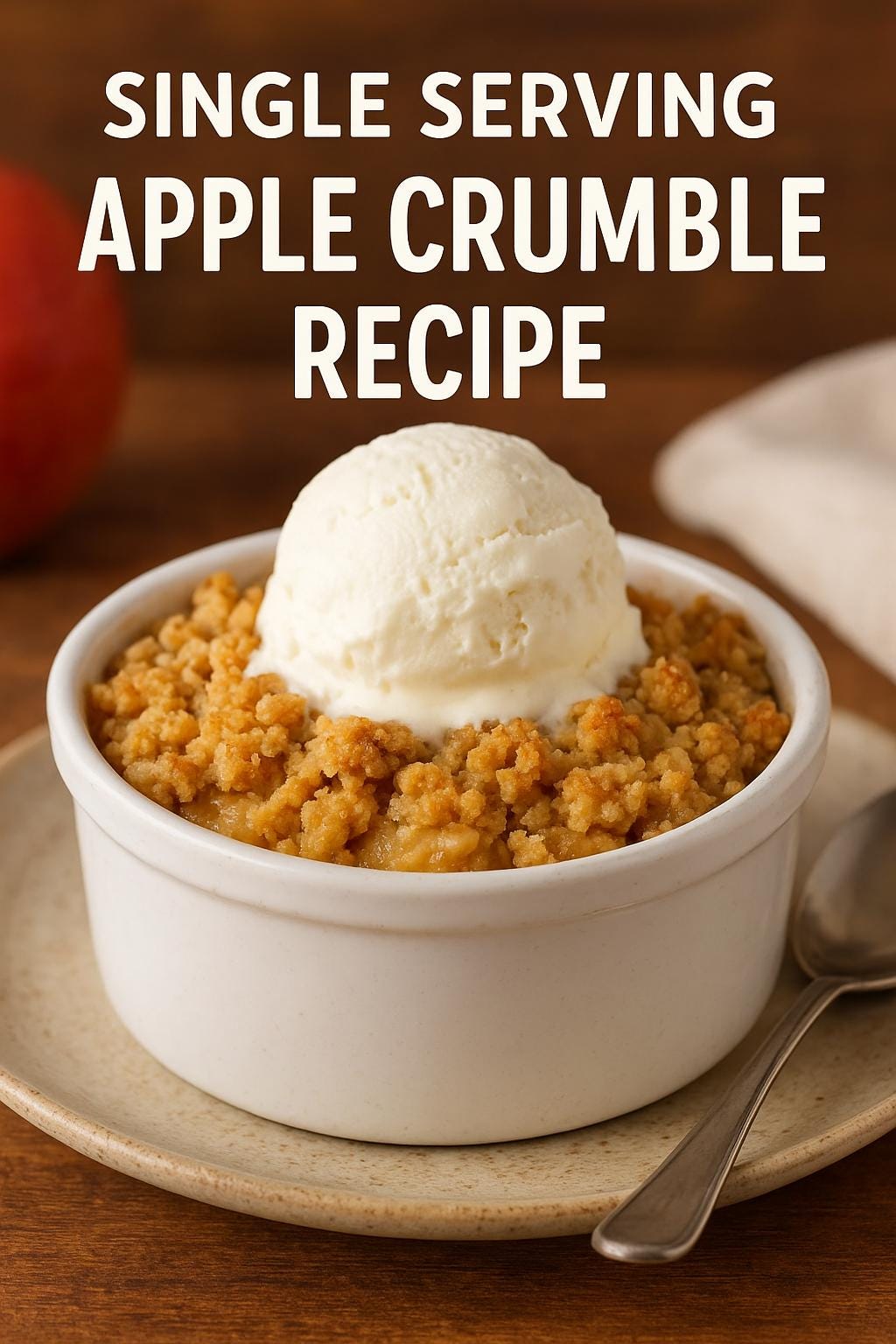 Single Crumble Box Single Serving Apple Crumble Recipe - Etsy