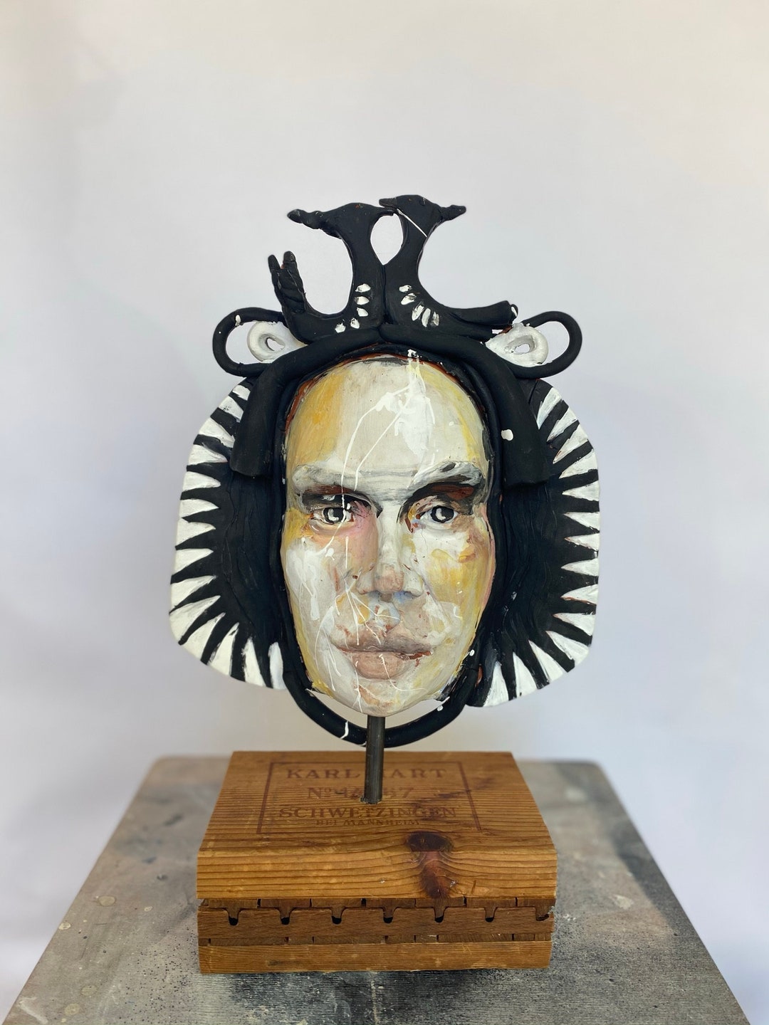 Ceramic Mask With Birds - Etsy